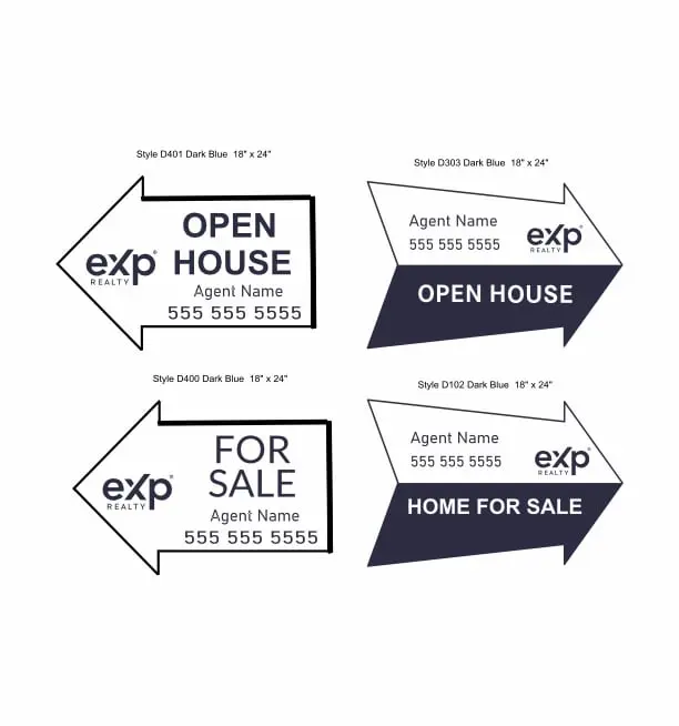 Directional Signs Arrow Shaped